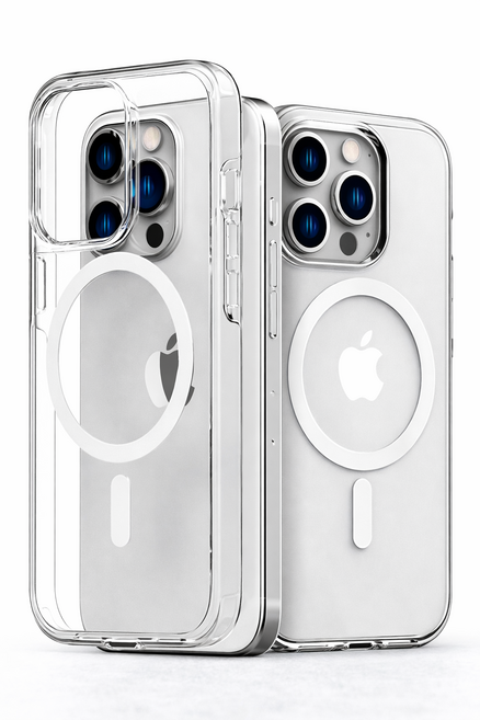 모두와샵 아이폰 맥세이프 카메라보호 변색방지 투명 케이스