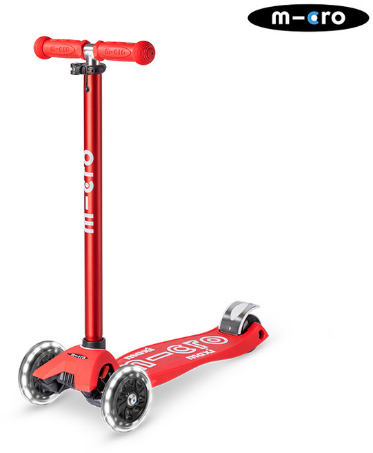 마이크로킥보드 맥시T 디럭스 LED, 레드, 1개