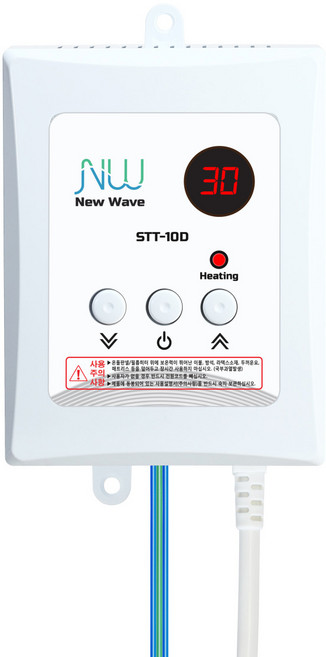 써브텍 STT-10D 온돌판넬 무소음 온도조절기 1난방 2.6kw NW NEW WAVE