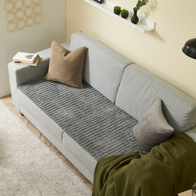 라인포인트 샤기 극세사 쇼파패드 2인용 3인용 4인용