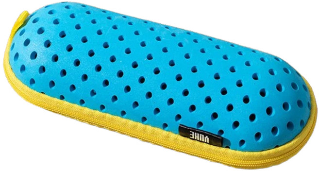 가볍고 휴대성 좋은 수경 케이스: 통기성 낙하 및 마모 방지 수영용품, 1개, 푸른 색