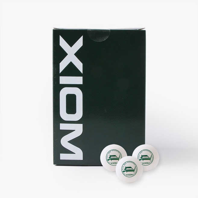 엑시옴 탁구공 파워텍 XTR 3성 연습구 (100입) 화이트 (비공식 경기용), 1개, 100개입