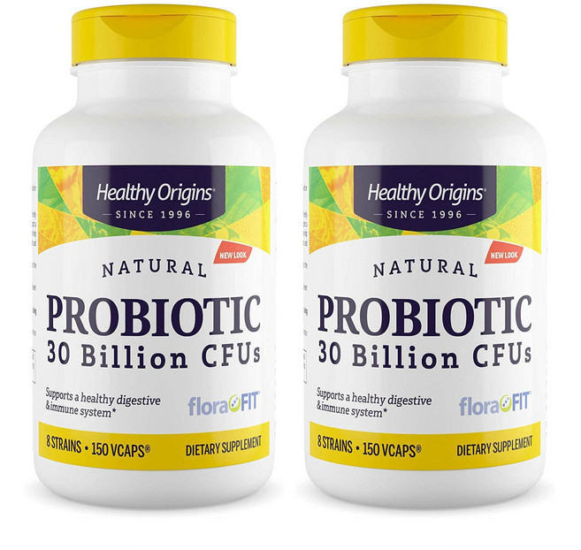 헬시오리진스 내추럴 프로바이오틱 유산균 300억 CFU 브이캡, 150정, 2개