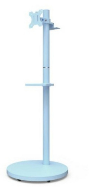 SMB32 43인치 블루 탁상거치대 이동식 받침대 lg티비 스탠드 거치대 이동형티비거치대