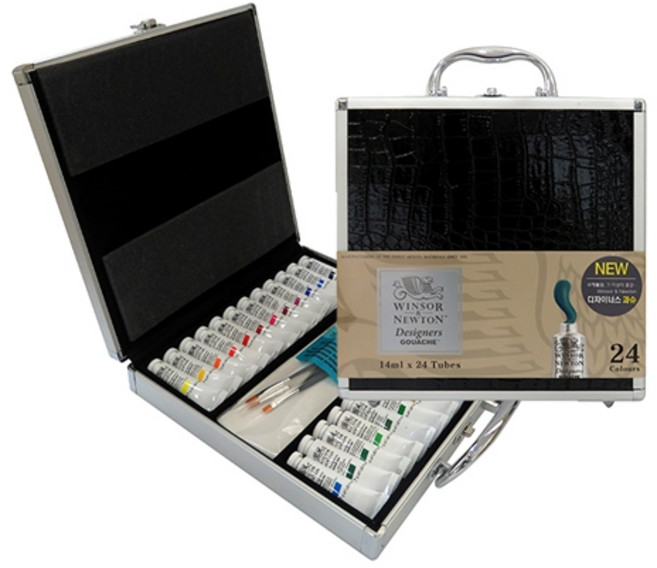 윈저앤뉴튼 디자이너스 과슈 수채화물감, 14ml, 24색