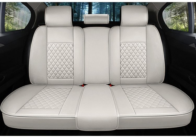 제니븐 자동차 시트커버 교체 차 차량용 보호매트 가죽 카시트 SF-590, 1개, SF-590 뒷좌석 바닐라베이지1p