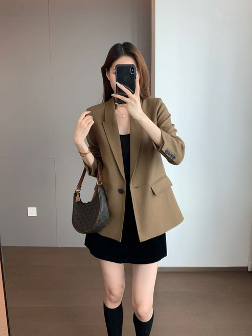 【奢感立裁】混紡西裝 醋酸西裝 羊毛西裝 商務西裝 通勤西裝 戧駁領一粒扣 銅氨絲混紡 垂順抗皺 高端商務社交