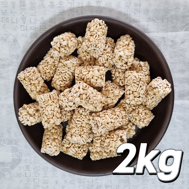 대용량 밀대롱 (밀강정) 2kg / 미가람 공장직송 직배송 최근제조 업소용 포대과자, 1개