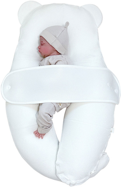 베로로 허그곰 신생아 아기 옆잠베개, 쿨인견