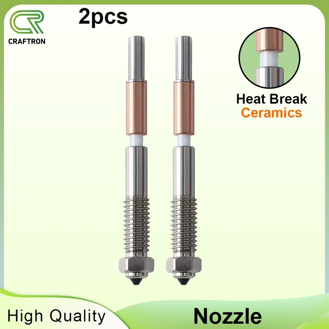 QIDI Plus4용 세라믹 절연 통합 디자인의 바이메탈 노즐 빠른 제거, 02 4 plus 2pcs, 02 0.8mm