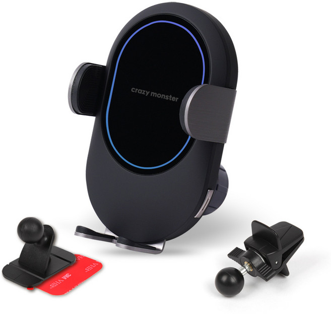 크레이지몬스터 충잘 무선충전 거치대 Ver.3, 충잘 Ver.3-블루(단품), 블루(단품)