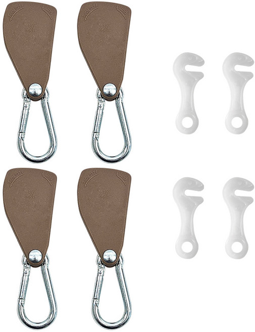 컬러 로프라쳇 1/4 스트링x 4개+야광라인훅4개, 베이지