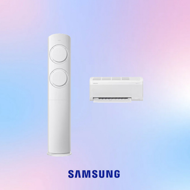 삼성 투인원 2in1 멀티형 Q9000 스탠드 에어컨 인버터 스탠드+벽걸이 실외기포함 설치비별도 전국설치, 삼성 투인원 스탠드 Q9000 17평+6평, 일반배관형