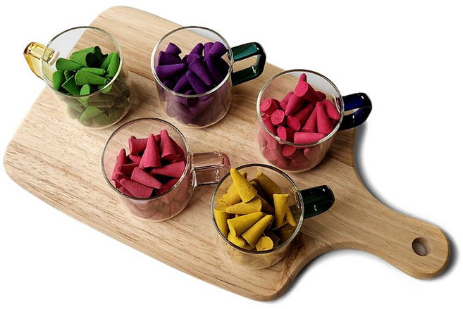 태양아로마향 태국 직수입 아로마 인센스 콘향 5종x20개, D