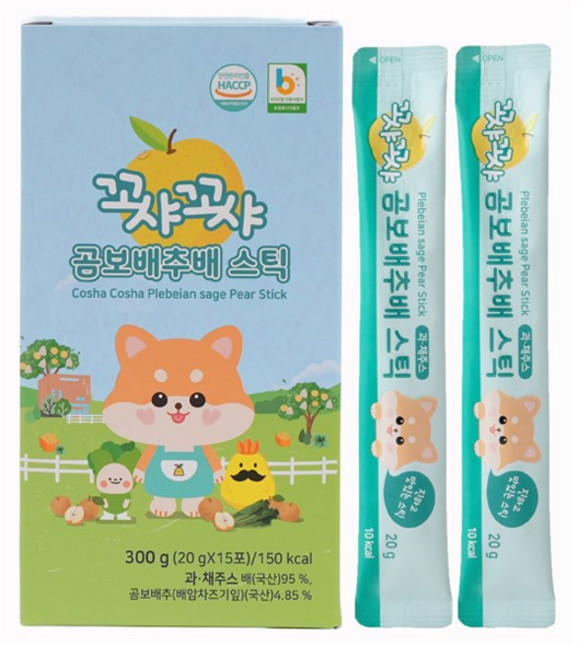 [꼬샤꼬샤] 신지식농업인장 홍도라지배 배즙 스틱, 20g