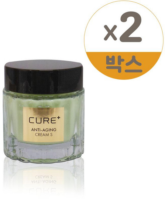 김정문알로에 라센스로에 큐어 안티에이징 크림S 50ml 2개, 김정문알로에 큐어 안티에이징 크림S 50ml 2개