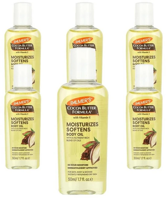 Palmers 파머스 코코아버터 바디오일 비타민 E 함유 50ml x6병 - 쿠팡
