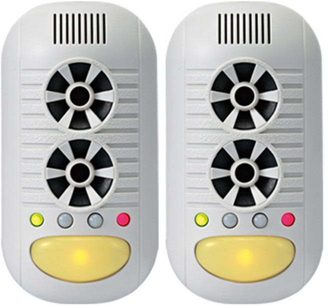 DigiMax UP-11H 四合一超音波驅鼠器 二入組 磁震波負離子黃光驅蚊 居家防蟲, 2個裝, 1個