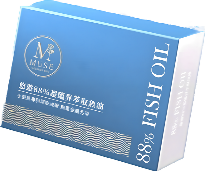 Muse悠遊88%超臨界萃取魚油 高濃度Omega-3 無腥味, 1個, 30