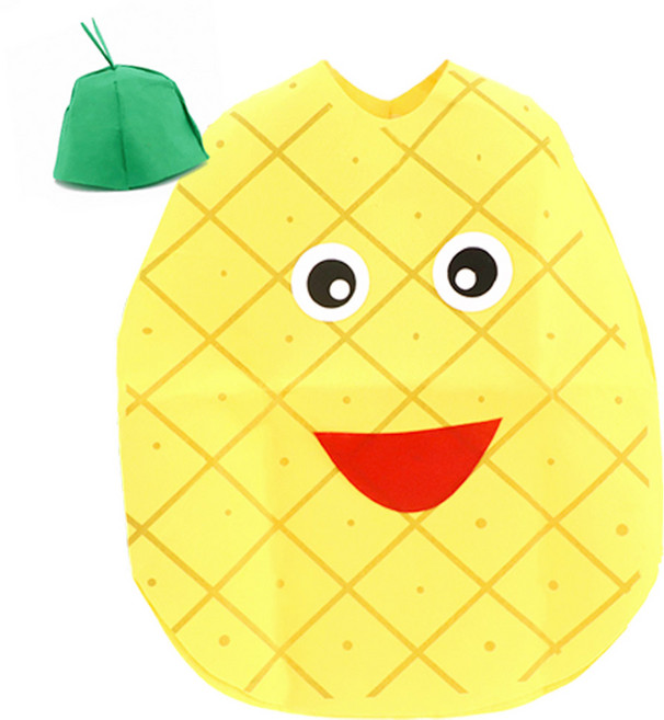 23 할로윈 역할놀의 의상, 1개, 34_아동 역할놀이 과일 의상 (파인애플)