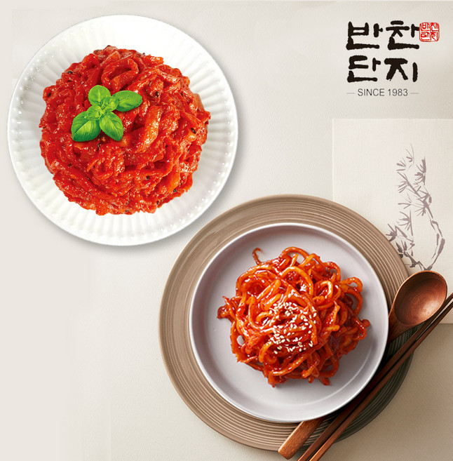 반찬단지 진미채무침 1kg + 마라무짠지무침 1kg, 1세트, 2kg