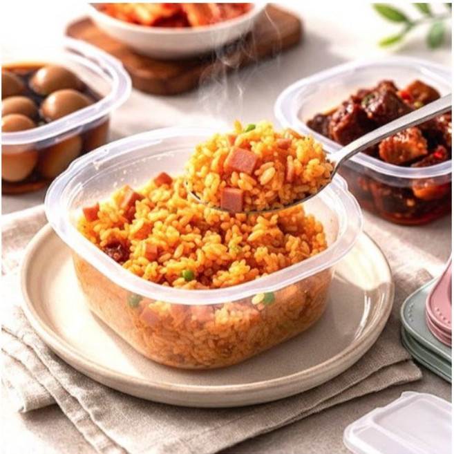 국산 전자레인지 냉동밥 보관용기, 300ml, 6개