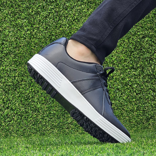 국산 소가죽 스파이크리스 로우 골프화 여성 남성 발편한 캐주얼 수제화 커플 스니커즈 심플 논슬립 운동화 데일리 워킹화