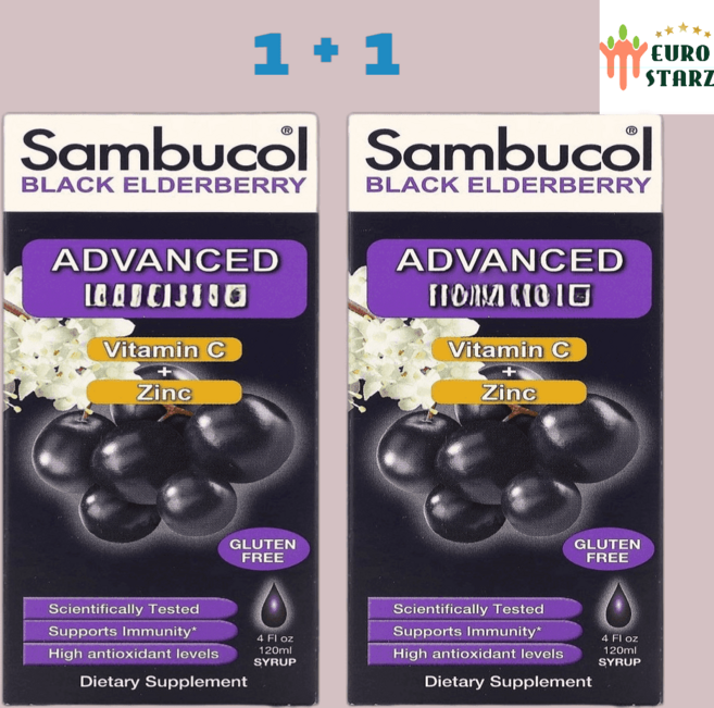 엘더베리효능 삼부콜 블랙 천연 엘더베리 시럽 120ml 돌아기아연 야채젤리, 1개