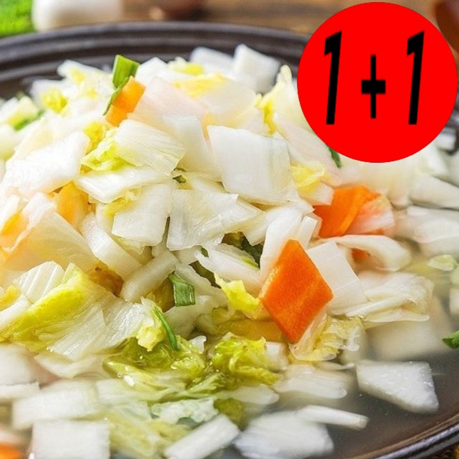 1+1 두식 시원한 국물 나박물 김치 (1kg+1kg) KCH밥김치, 1개, 물김치/동치미, 2kg