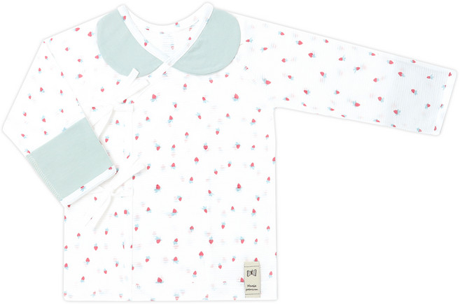 메르베 신생아 사계절 순면 쟈가드 배냇저고리