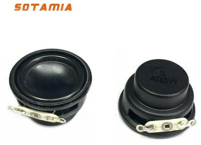쿠쿠스토어 SOTAMIA 2개 27mm 풀레인지 방수 스피커 4옴 3W 듀얼 마그네틱 베이크드 블랙 멀티미디어 블루