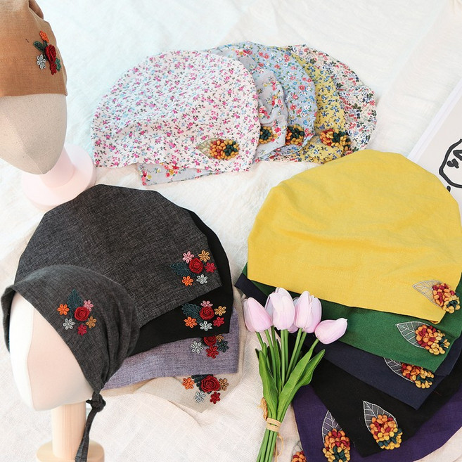 [앙상블] 국내 제작 중년 마 린넨 면 벙거지 모자/버킷햇/여름/고급/사은품/할머니/엄마