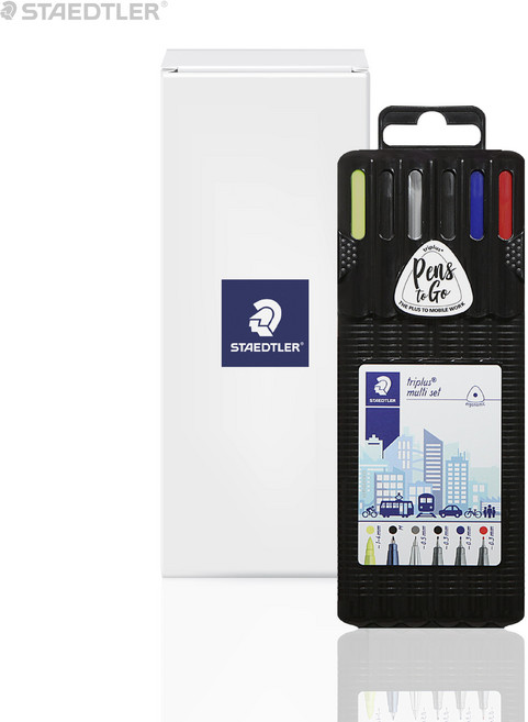 스테들러 트리플러스 펜 블랙박스 6P 멀티세트 입학 졸업 취업 선물