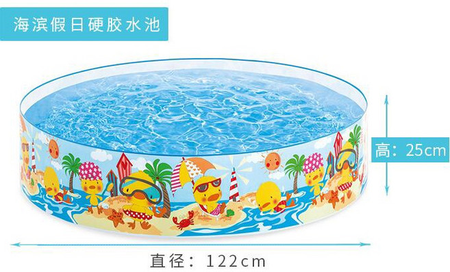 INTEX 56451 硬膠戲水池, 1個, 58477硬膠水池-122cm
