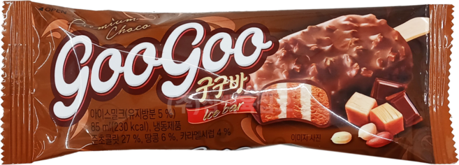 롯데푸드 구구바 한박스 아이스크림, 40개, 85ml