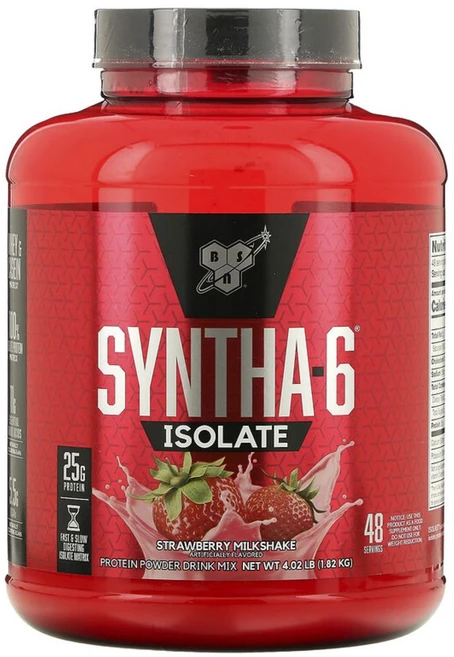 BSN 신타 6 아이솔레이트 프로틴 파우더 딸기 밀크쉐이크 1.82KG, 1개 - 쿠팡