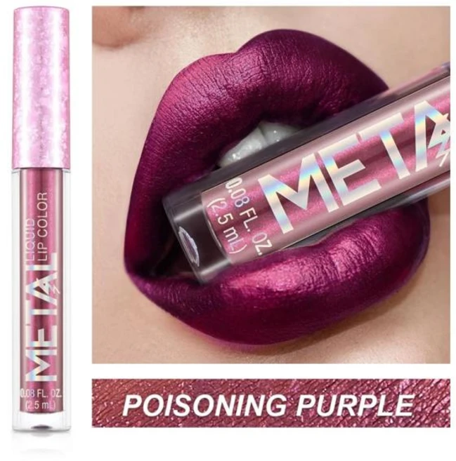 립스틱세트 글리터 메탈릭 리퀴드 립스틱 방수 샤이니 쉬머 메탈 립 글로스 틴트 스틱 컵 립글로스 오랫동안 지속되는 메이크업 뷰티, [12] 12, 1개 - 쿠팡