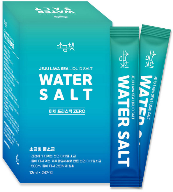 소금빛 물에타먹는 소금물 미네랄소금 전해질 제주 용암해수, 288ml, 1박스
