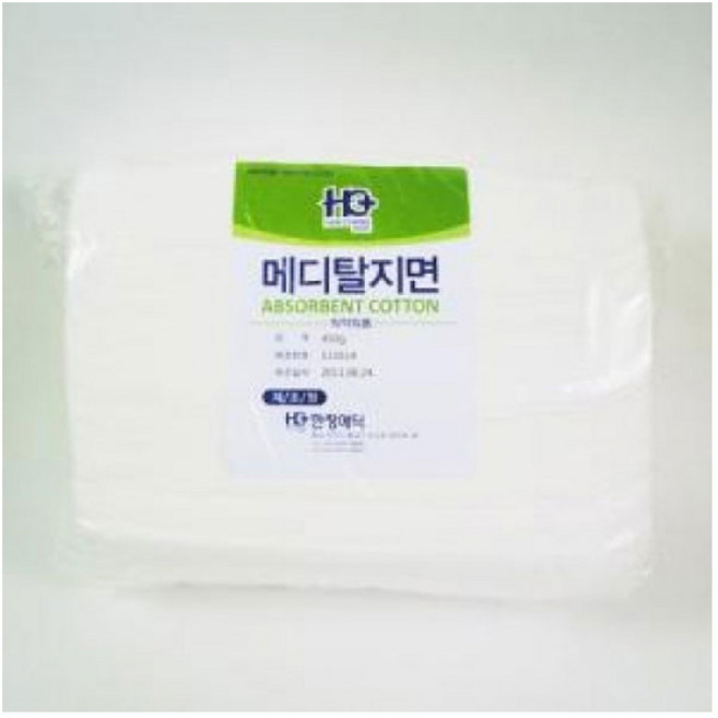(한창) 탈지면 절단솜(긴솜) 4cm x 24cm 1봉지 450g, 1개