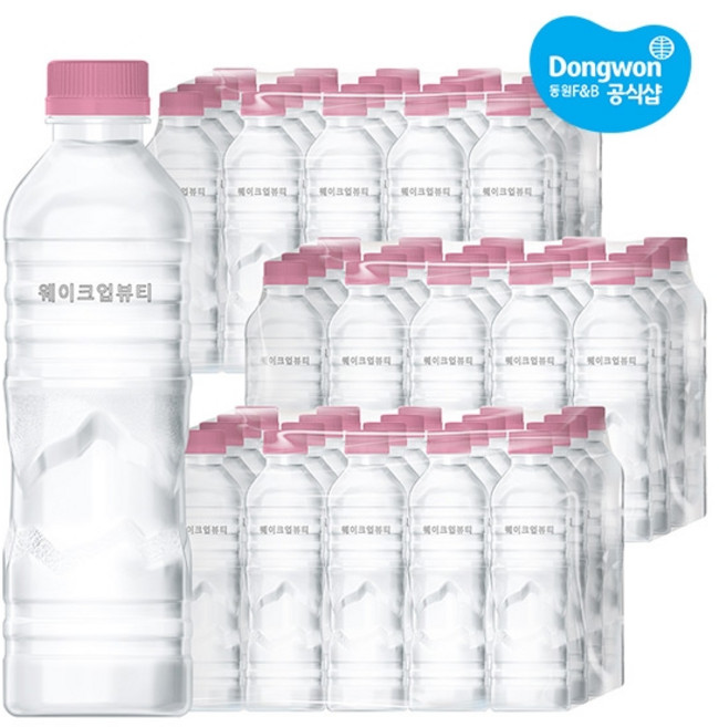 동원 [동원] 동원샘물 웨이크업뷰티 500ml x60병 /생수/음료수, 60개
