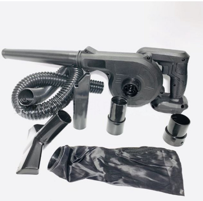 JJ 鋰電 (牧田款) 21V/18V 鼓風機 電腦吹灰機 除塵 吹吸兩用 黑色 3.0AH-6.0AH, 1個, JJ 低價款吹風機 空機+配件(無電池)