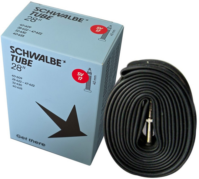 슈발베튜브 SV-17 하이브리드 700x28C 40mm/자전거튜브, 1개
