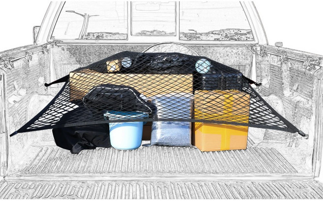 락모터스 차량용 화물차 그물망 적재함 트렁크 덮개 네트 캐리어, 1개, 블랙