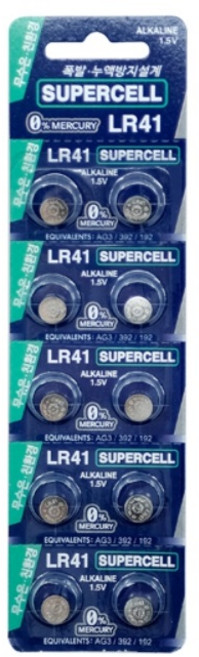 LR41 코인 건전지 AG3 SR41 LR736 SR736S배터리 동전 전지