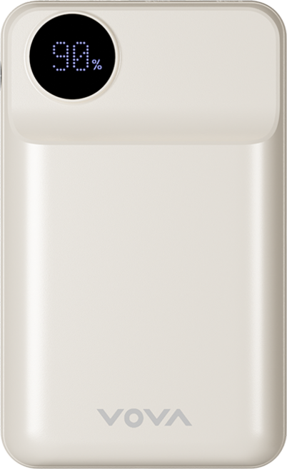 보바 22.5W 휴대용 보조배터리 20000mAh, VA-121, 아이보리