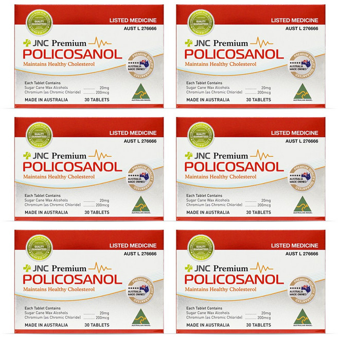 호주 폴리코사놀 20mg 사탕수수 크롬함유 4+2 6개월, 6개, 30정