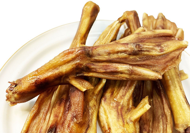 黑白米米 Blackwhitedogs 匈牙利鴨掌 狗狗耐嚼潔牙零食 低脂膠原蛋白 中大型犬適用, 10g, 2個, 熱銷破萬匈牙利鴨掌
