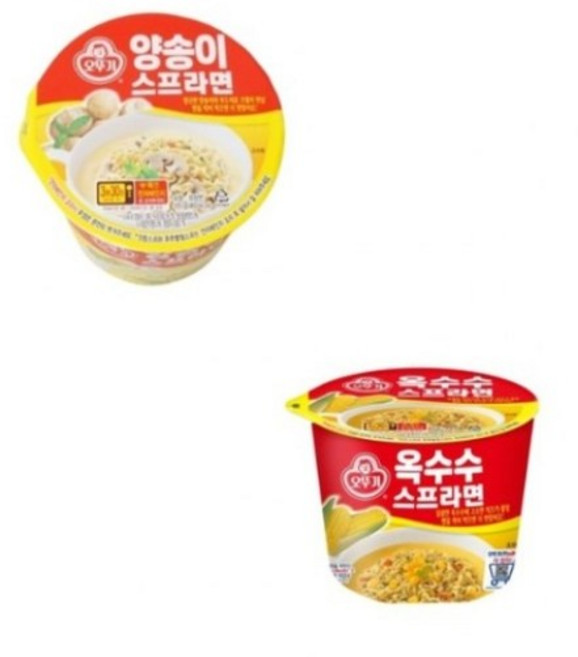 옥수수스프라면 6개 + 양송이스프라면 6개, 12개