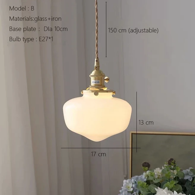 유리 펜던트 조명 빈티지 조명 기구 주방 아일랜드 골드 펜던트 조명 현대 샹들리에 펜던트, 02 B yle, 01 Cold white