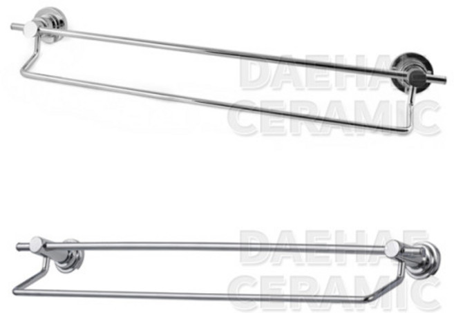 SW2500 욕실 2단 수건걸이/ 화장실 이단 수건선반, 1개